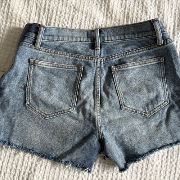 HATCH Cut Off Denim Maternity Shorts - Picture 3 of 5